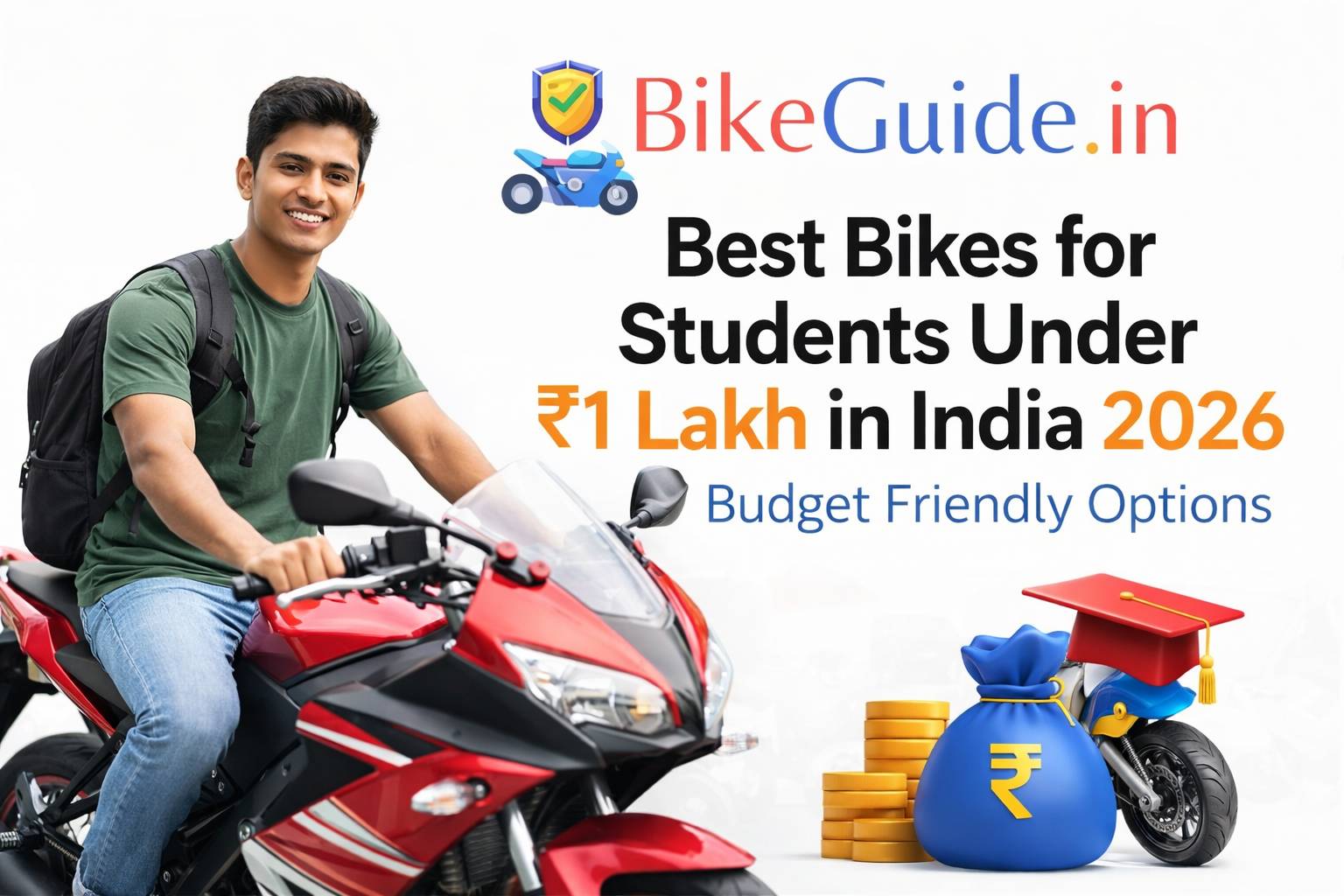 Best Bikes for Students Under ₹1 Lakh in India 2026 – Budget Friendly Options