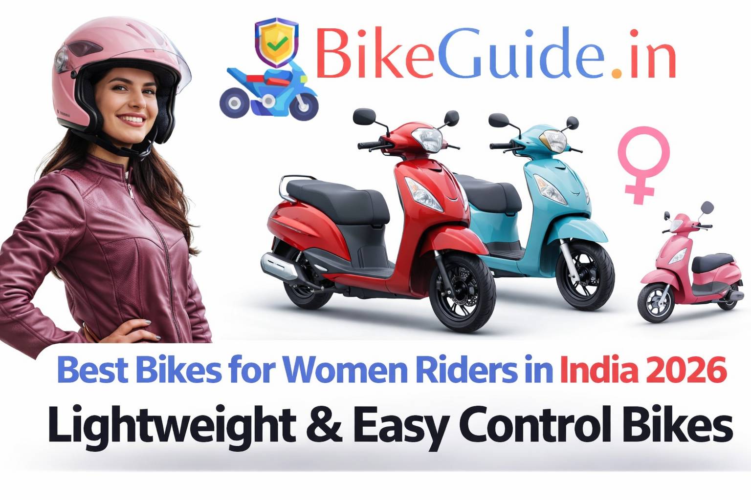 Best Bikes for Women Riders in India 2026 – Lightweight & Easy Control Bikes Best Bikes for Women Riders in India 2026 – Lightweight & Easy Control Bikes